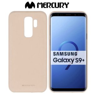 CUSTODIA per SAMSUNG GALAXY S9 PLUS (SM-G965) IN GEL TPU SILICONE COLORE SABBIA ALTA QUALITA' MERCURY SOFT BLISTER
