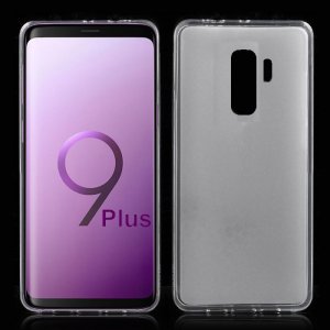 CUSTODIA per SAMSUNG GALAXY S9 PLUS (SM-G965) IN GEL TPU SILICONE COLORE BIANCO TRASPARENTE