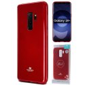 CUSTODIA per SAMSUNG GALAXY S9 PLUS (SM-G965) IN GEL TPU SILICONE COLORE ROSSO LUCIDO CON GLITTER ALTA QUALITA' MERCURY