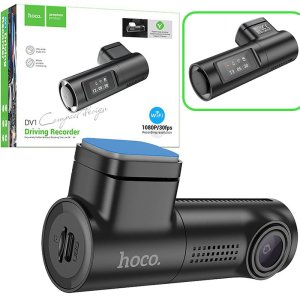 DASH CAM WI-FI CON REGISTRAZIONE VIDEO IN 1080p, GRANDANGOLARE DA 140° E SCHERMO TFT 0.96° DV1 HOCO