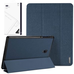 CUSTODIA per SAMSUNG GALAXY TAB S4 (10.5") SM-T830, SM-T835 - FLIP ORIZZONTALE IN TESSUTO CON CHIUSURA MAGNETICA E STAND BLU