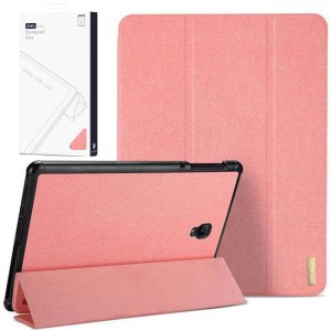 CUSTODIA per SAMSUNG GALAXY TAB S4 (10.5") T830, T835 - FLIP ORIZZONTALE IN TESSUTO CON CHIUSURA MAGNETICA E STAND ROSA ORO