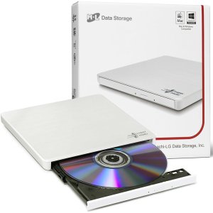 MASTERIZZATORE DVD/CD SLIM PORTATILE SILENT PLAY CON SUPPORTO M-DISC COMPATIBILE CON WINDOWS & MAC OS BIANCO GP60NW60 HITACHI-LG