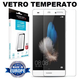 PELLICOLA per HUAWEI P8 LITE - PROTEGGI DISPLAY IN VETRO TEMPERATO 9H 0,33mm MYSCREEN LITE BLISTER