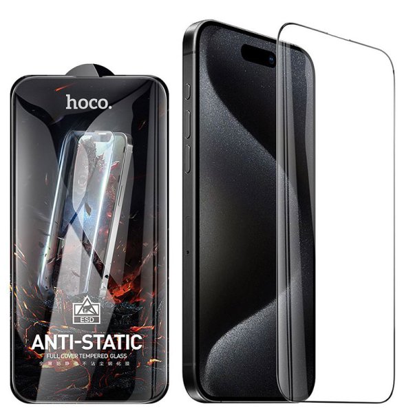 PELLICOLA per APPLE IPHONE 17, 17 PRO, 16 PRO - VETRO TEMPERATO FULL FACE 9H FULL GLUE CON CORNICE NERA HOCO G10 BULK PELLICOLA per APPLE IPHONE 17, 17 PRO, 16 PRO - VETRO TEMPERATO FULL FACE 9H FULL GLUE CON CORNICE NERA HOCO G10 BULK
