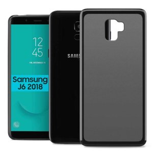 CUSTODIA per SAMSUNG GALAXY J6 2018 (SM-J600F) IN GEL TPU SILICONE COLORE NERO