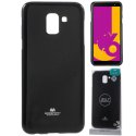 CUSTODIA per SAMSUNG GALAXY J6 2018 (SM-J600F) IN GEL TPU SILICONE COLORE NERO LUCIDO CON GLITTER ALTA QUALITA' MERCURY