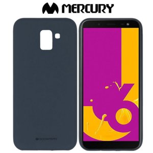 CUSTODIA per SAMSUNG GALAXY J6 2018 (SM-J600F) IN GEL TPU SILICONE COLORE BLU SCURO ALTA QUALITA' MERCURY SOFT BLISTER