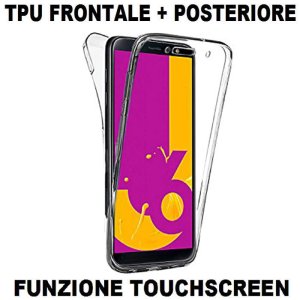 CUSTODIA per SAMSUNG GALAXY J6 2018 (SM-J600F) IN GEL TPU SILICONE FRONTALE + POSTERIORE ULTRA SLIM 0,3mm TRASPARENTE