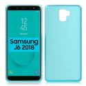 CUSTODIA per SAMSUNG GALAXY J6 2018 (SM-J600F) IN GEL TPU SILICONE COLORE AZZURRO TRASPARENTE CUSTODIA per SAMSUNG GALAXY J6 2018 (SM-J600F) IN GEL TPU SILICONE COLORE AZZURRO TRASPARENTE