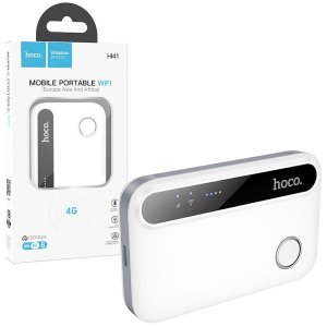 ROUTER PORTATILE WI-FI 4G CON SLOT PER MICRO SIM E VELOCITA' DI TRASFERIMENTO FINO A 150Mbps COLORE BIANCO HI41 HOCO