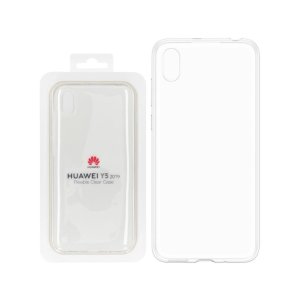 CUSTODIA ORIGINALE per HUAWEI Y5 2019, HONOR 8S - FLEXIBLE CLEAR CASE IN GEL TPU SILICONE TRASPARENTE 51993192 BLISTER