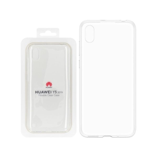 CUSTODIA ORIGINALE per HUAWEI Y5 2019, HONOR 8S - FLEXIBLE CLEAR CASE IN GEL TPU SILICONE TRASPARENTE 51993192 BLISTER