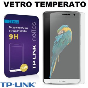 PELLICOLA ORIGINALE per TP-LINK NEFFOS C5 MAX (5.5") - PROTEGGI DISPLAY VETRO TEMPERATO 9H 2.5D BLISTER