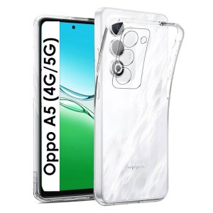 CUSTODIA per OPPO A5 (4G/5G) TRASPARENTE IN GEL TPU SILICONE 1,8mm