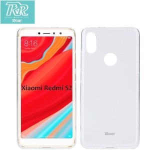 CUSTODIA per XIAOMI REDMI S2, REDMI Y2 IN GEL TPU SILICONE TRASPARENTE ALTA QUALITA' ROAR COLORFUL BLISTER