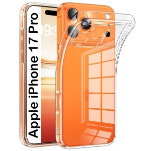 CUSTODIA per APPLE IPHONE 17 PRO (6.3") IN GEL TPU SILICONE 1,8mm TRASPARENTE