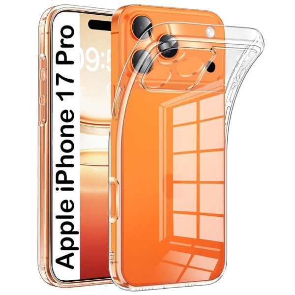 CUSTODIA per APPLE IPHONE 17 PRO (6.3") IN GEL TPU SILICONE 1,8mm TRASPARENTE
