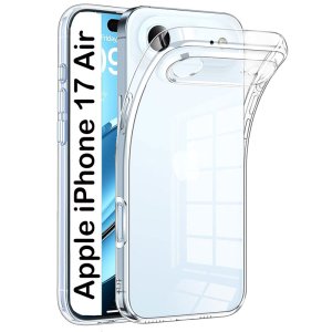 CUSTODIA per APPLE IPHONE 17 AIR (6.5") IN GEL TPU SILICONE 1,8mm TRASPARENTE