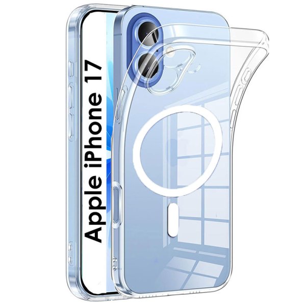 CUSTODIA per APPLE IPHONE 17 (6.3") IN GEL TPU SILICONE 1,8mm TRASPARENTE COMPATIBILE CON RICARICA MAGSAFE CUSTODIA per APPLE IPHONE 17 (6.3") IN GEL TPU SILICONE 1,8mm TRASPARENTE COMPATIBILE CON RICARICA MAGSAFE
