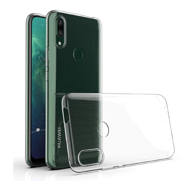 CUSTODIA per HUAWEI P SMART Z, HONOR 9X, Y9 PRIME (2019) IN GEL TPU SILICONE TRASPARENTE