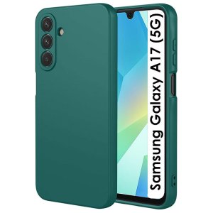 CUSTODIA per SAMSUNG GALAXY A17 (5G) IN GEL TPU SILICONE SLIM COLORE VERDE SATINATO