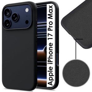 CUSTODIA per APPLE IPHONE 17 PRO MAX (6.9") IN TPU SILICONE COLORE BLU CON EFFETTO SOFT TOUCH ED INTERNO IN MICROFIBRA