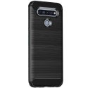 CUSTODIA per LG K41S, K51S IN GEL TPU SILICONE EFFETTO METALLICO CON INSERTI IN FANTASIA CARBONIO NERO CUSTODIA per LG K41S, K51S IN GEL TPU SILICONE EFFETTO METALLICO CON INSERTI IN FANTASIA CARBONIO NERO