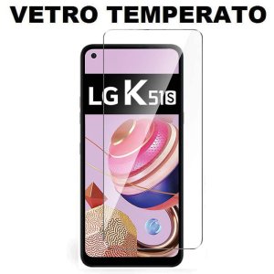 PELLICOLA per LG K51S, K41S - PROTEGGI DISPLAY VETRO TEMPERATO 0,33mm - ATTENZIONE..