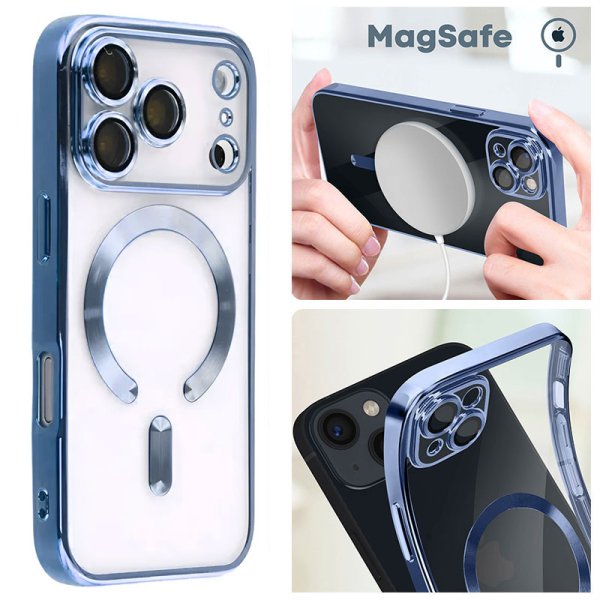 CUSTODIA per APPLE IPHONE 17 PRO MAX IN TPU A 360° (COMPRESE FOTOCAMERE) DETTAGLI BLU CROMATI - COMPATIBILE RICARICA MAGSAFE CUSTODIA per APPLE IPHONE 17 PRO MAX IN TPU A 360° (COMPRESE FOTOCAMERE) DETTAGLI BLU CROMATI - COMPATIBILE RICARICA MAGSAFE