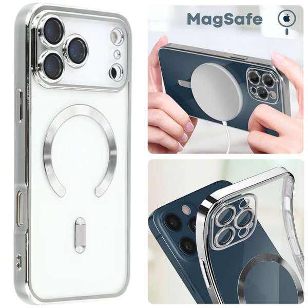 CUSTODIA per APPLE IPHONE 17 PRO MAX IN TPU A 360° (COMPRESE FOTOCAMERE) DETTAGLI GRIGI CROMATI - COMPATIBILE RICARICA MAGSAFE CUSTODIA per APPLE IPHONE 17 PRO MAX IN TPU A 360° (COMPRESE FOTOCAMERE) DETTAGLI GRIGI CROMATI - COMPATIBILE RICARICA MAGSAFE
