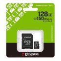 MEMORY CARD MICRO SDXC U1 A1 128GB + ADATTATORE CLASSE 10 VELOCITA' IN LETTURA FINO A 150MB/s FULL HD SDCS2/128GB KINGSTON MEMORY CARD MICRO SDXC U1 A1 128GB + ADATTATORE CLASSE 10 VELOCITA' IN LETTURA FINO A 150MB/s FULL HD SDCS2/128GB KINGSTON