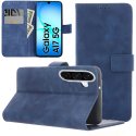 CUSTODIA per SAMSUNG GALAXY A17 (5G) FLIP ORIZZONTALE IN ECOPELLE COLORE BLU CON INTERNO IN TPU E CHIUSURA MAGNETICA