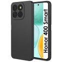 CUSTODIA per HONOR 400 SMART IN GEL TPU SILICONE SLIM COLORE NERO SATINATO
