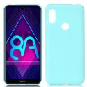 CUSTODIA per HUAWEI Y6s (2019), HONOR 8A - IN GEL TPU SILICONE SLIM COLORE VERDE ACQUA SATINATO