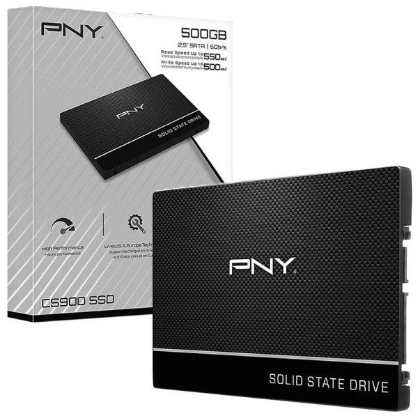 DRIVE A STATO SOLIDO SSD 240GB 2,5" SATA III CON VELOCITA' DI LETTURA FINO A 550MB/s CS900 PNY BLISTER