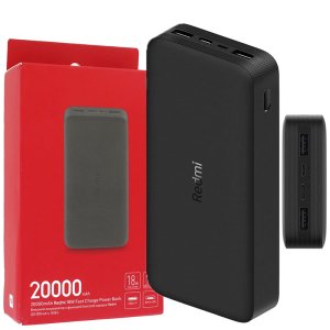 POWER BANK 20.000mAh 18W XIAOMI PB200LZM CON 2 PORTE USB-A (OUT),1 PORTA TYPE-C (IN) + 1 PORTA MICRO-USB (IN) COLORE NERO