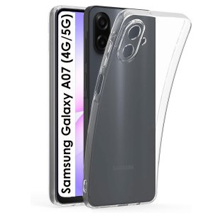 CUSTODIA per SAMSUNG GALAXY A07 (4G/5G) TRASPARENTE IN GEL TPU SILICONE 1,8mm