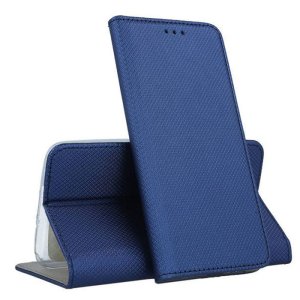 CUSTODIA per SAMSUNG GALAXY J6 PLUS (SM-J610) - FLIP ORIZZONTALE CON CHIUSURA MAGNETICA INVISIBILE ED INTERNO IN TPU BLU