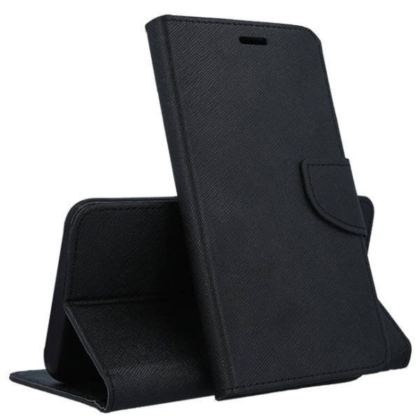 CUSTODIA per SAMSUNG GALAXY S20 PLUS (G985/G986) - FLIP ORIZZONTALE CON INTERNO IN TPU SILICONE E PORTA CARTE COLORE NERO