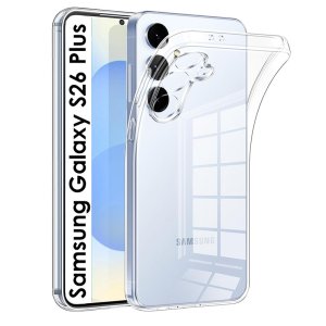 CUSTODIA per SAMSUNG GALAXY S26 PLUS IN GEL TPU SILICONE 1,8mm TRASPARENTE