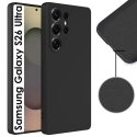 CUSTODIA per SAMSUNG GALAXY S26 ULTRA IN SILICONE COLORE NERO CON EFFETTO SOFT TOUCH E INTERNO IN MICROFIBRA