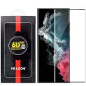 PELLICOLA per SAMSUNG GALAXY S23 ULTRA VETRO TEMPERATO 9H FULL FACE E FULL GLUE CON CORNICE NERA VEASON