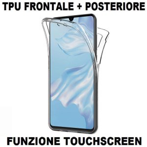 CUSTODIA per HUAWEI P30 IN GEL TPU SILICONE FRONTALE + POSTERIORE ULTRA SLIM 0,3mm TRASPARENTE