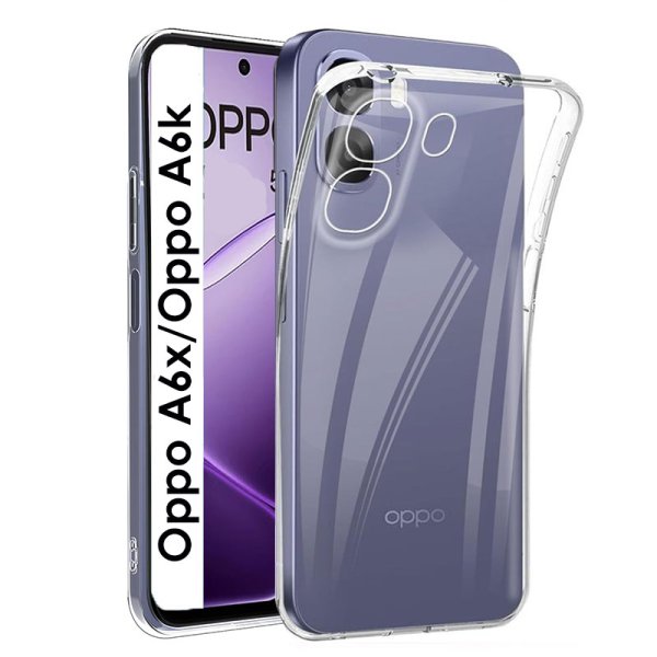 CUSTODIA per OPPO A6x, A6k IN GEL TPU SILICONE 1,8mm TRASPARENTE