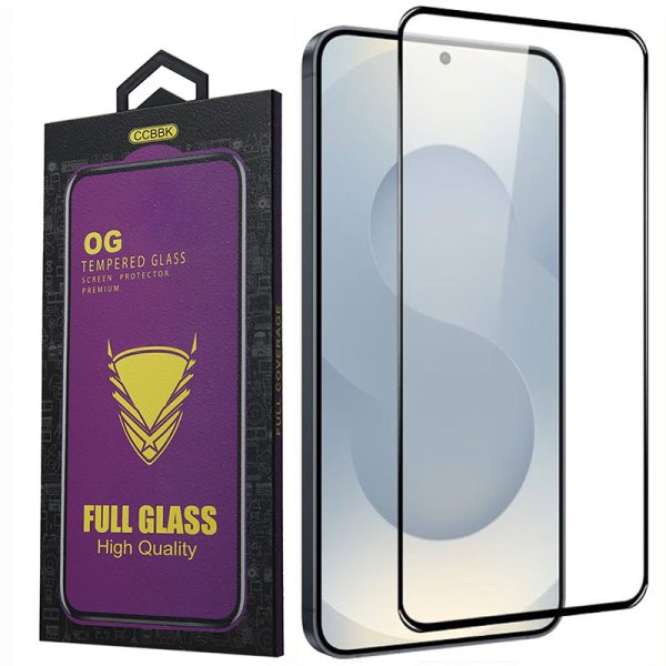 PELLICOLA per SAMSUNG GALAXY S26 (SM-S942) VETRO TEMPERATO 9H FULL FACE E FULL GLUE CON CORNICE COLORE NERO OG