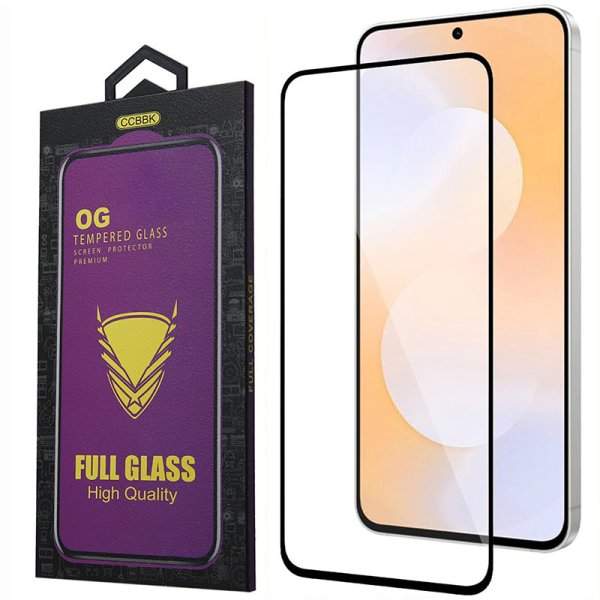 PELLICOLA per SAMSUNG GALAXY S26 PLUS (SM-S947) VETRO TEMPERATO 9H FULL FACE E FULL GLUE CON CORNICE COLORE NERO OG