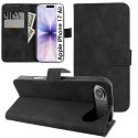 CUSTODIA per APPLE IPHONE 17 AIR (6.5") FLIP ORIZZONTALE IN ECOPELLE CON INTERNO IN TPU, PORTA CARTE E CHIUSURA MAGNETICA NERO