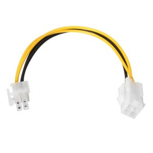 CAVO PROLUNGA DI ALIMENTAZIONE INTERNA DA P4 MOLEX 4 PIN MASCHIO A MAINBOARD 12V P4 4 PIN FEMMINA 20 CM VULTECH