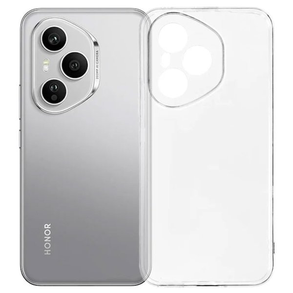 CUSTODIA per HONOR 400 PRO IN GEL TPU SILICONE 1,8mm TRASPARENTE